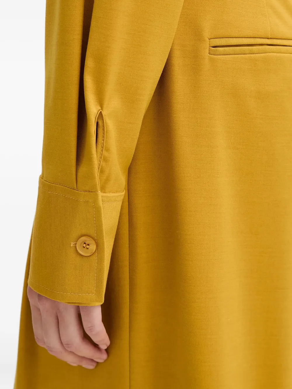 Isabelle Blanche Blouse met klassieke kraag en knopen Geel