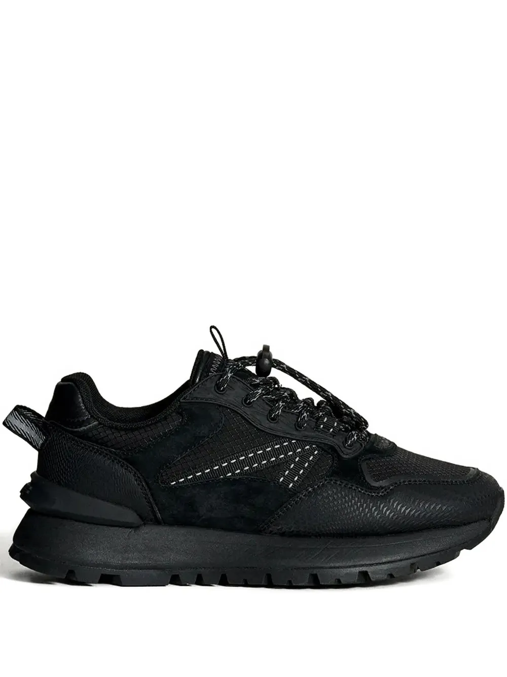 Hoff City Off Road Textured Panelled Sneakers In Black