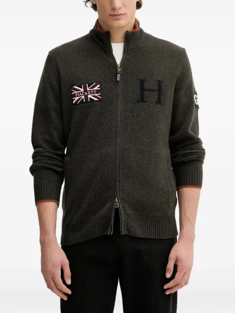 Hackett zip-up cardigan