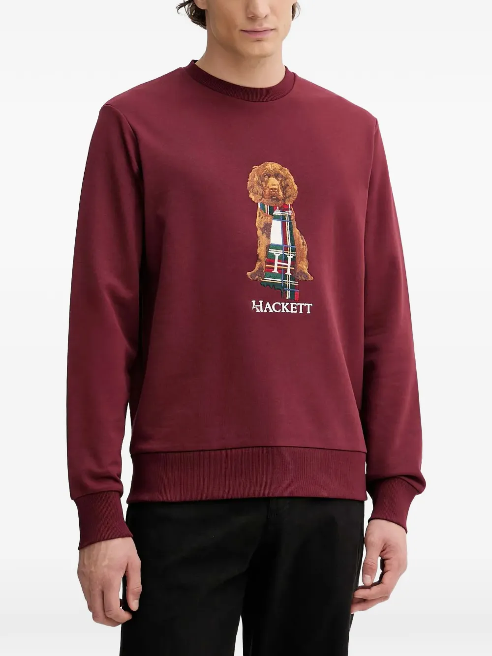Hackett London graphic-print sweatshirt | Red | Image 1