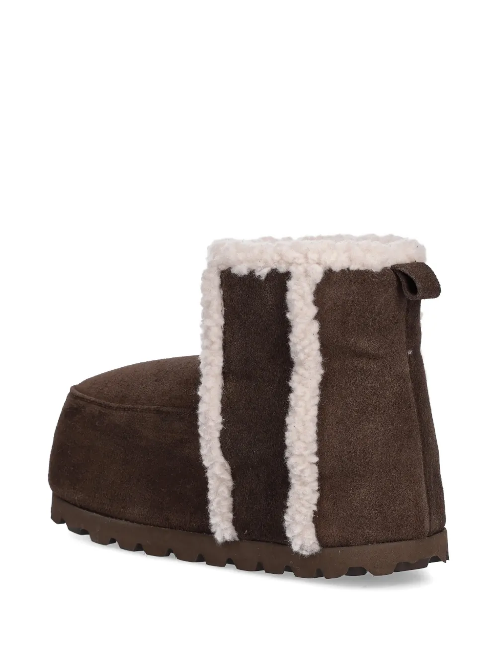 Inuikii Chunky Fleece-lining Panelled Boots In Brown