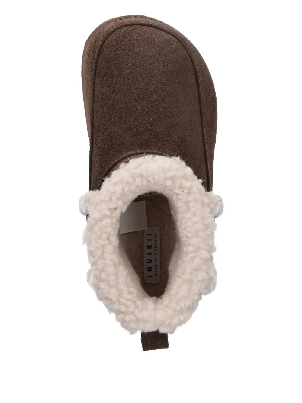 Inuikii Chunky Fleece-lining Panelled Boots In Brown