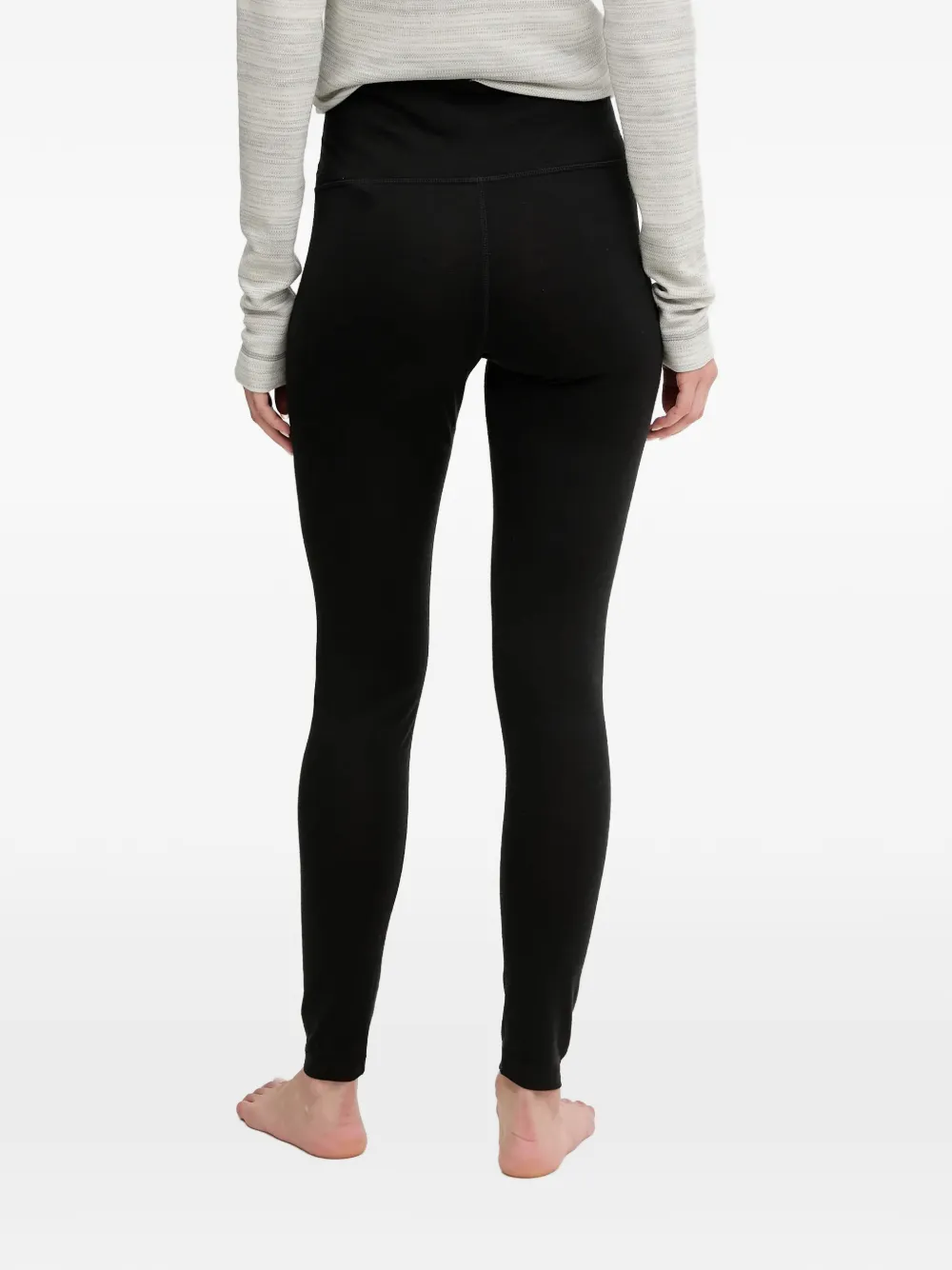 icebreaker Legging met logo Zwart