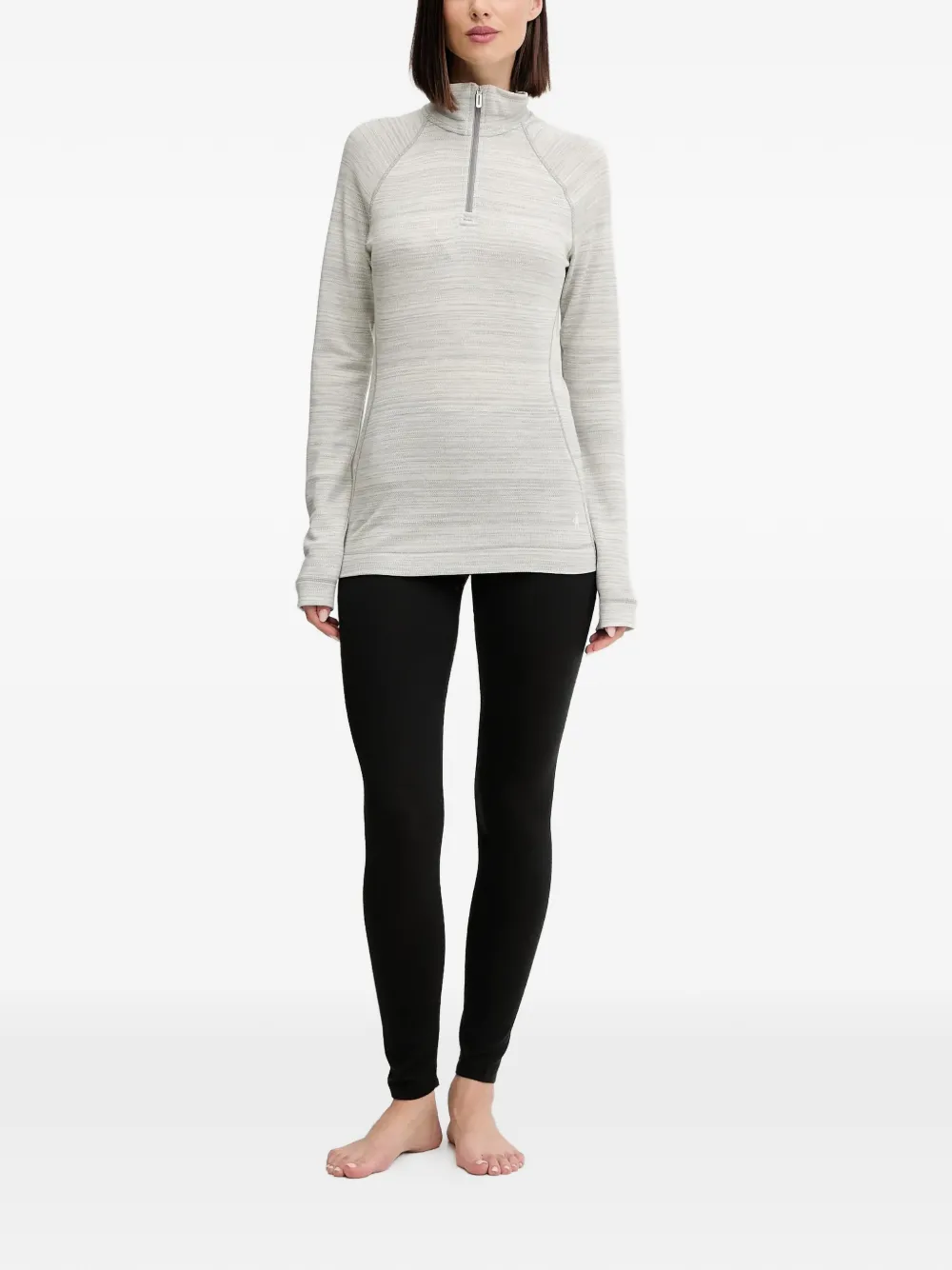 icebreaker Legging met logo Zwart