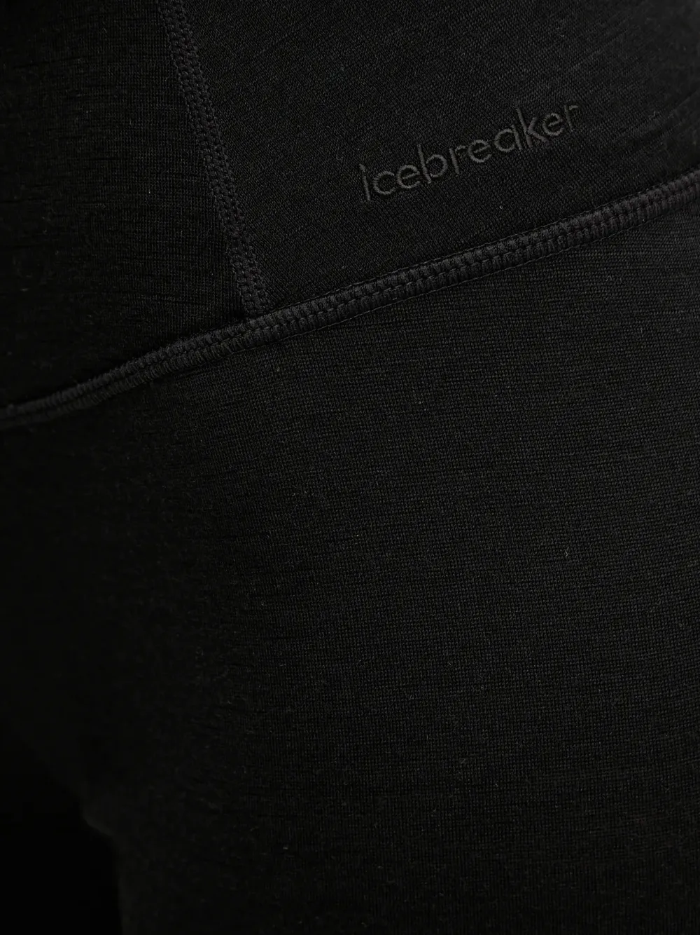 icebreaker Legging met logo Zwart