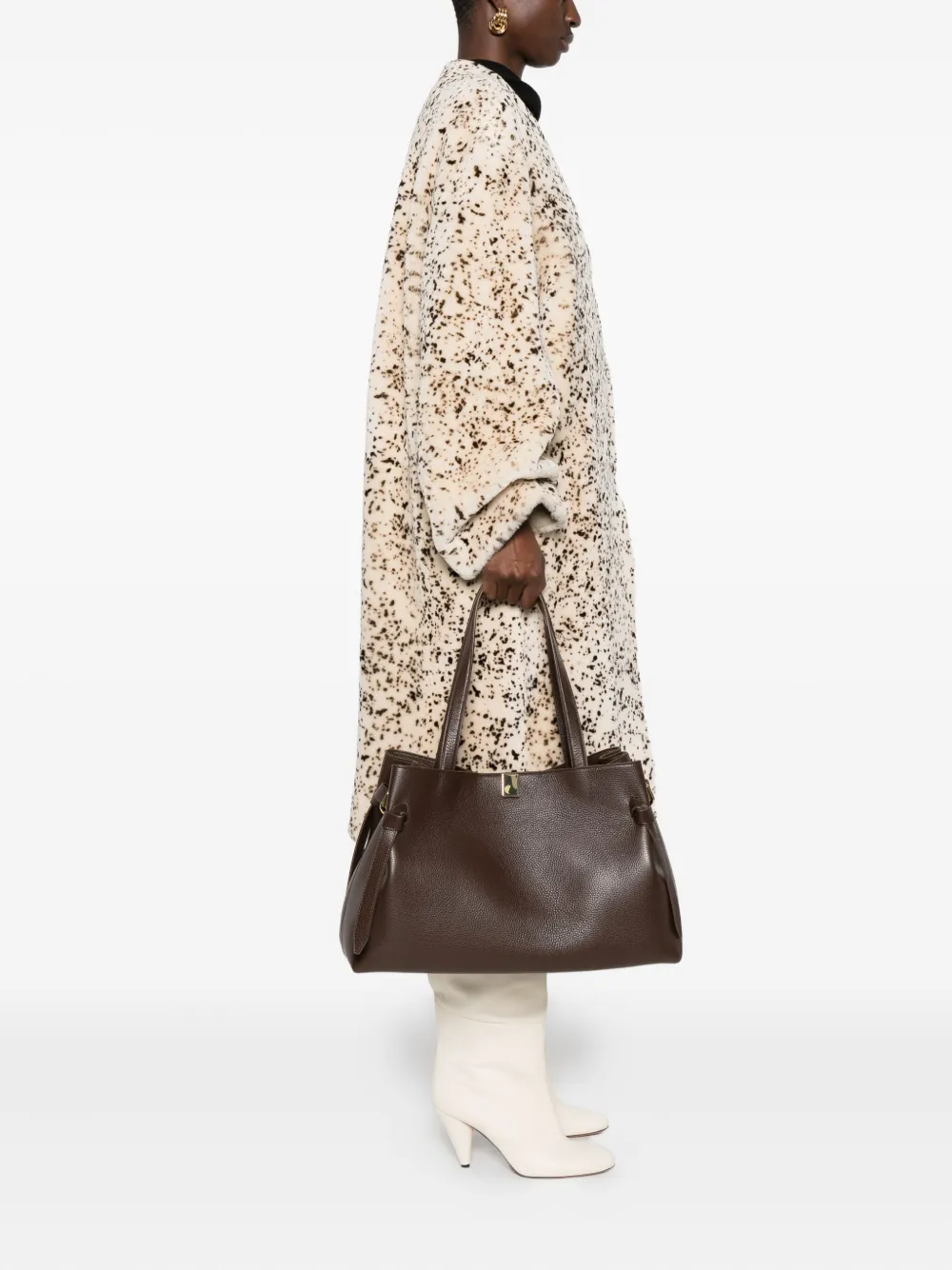 Yuzefi knot-detail tote bag - Bruin