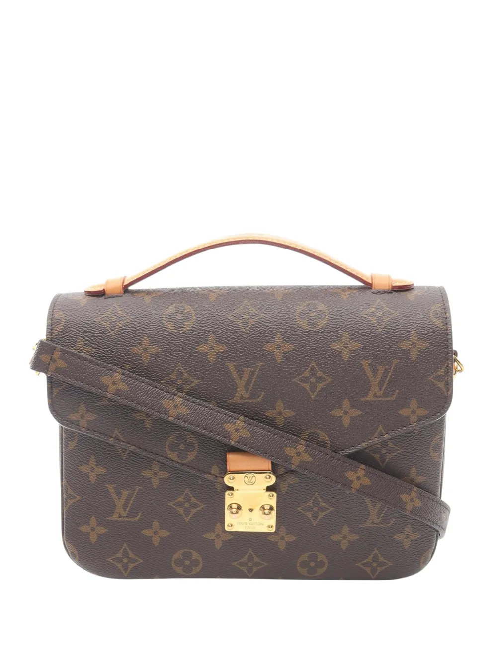 Louis Vuitton Pre-Owned 2021 Monogram Pochette Metis satchel - ブラウン Louis Vuitton Pre-Owned 2021 Monogram Pochette Metis satchel - ブラウン