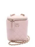 CHANEL Pre-Owned 2021 Small Caviar Coco Beauty Vertical Case vanity bag - Pink