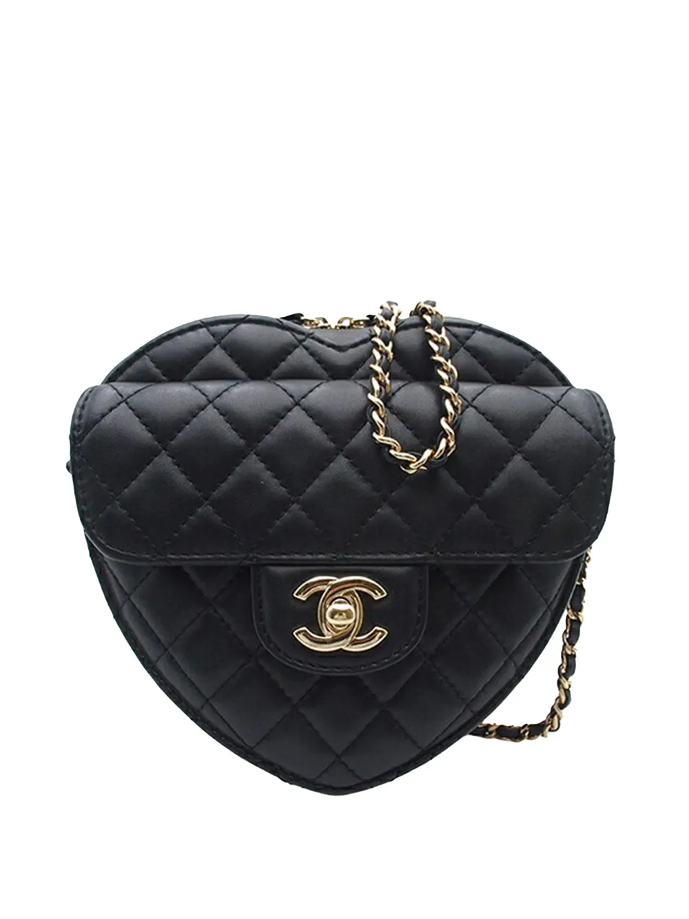CHANEL Pre-Owned 2021-2025 Lambskin CC in Love Heart crossbody bag - CHANEL Pre-Owned 2021-2025 Lambskin CC in Love Heart crossbody bag -