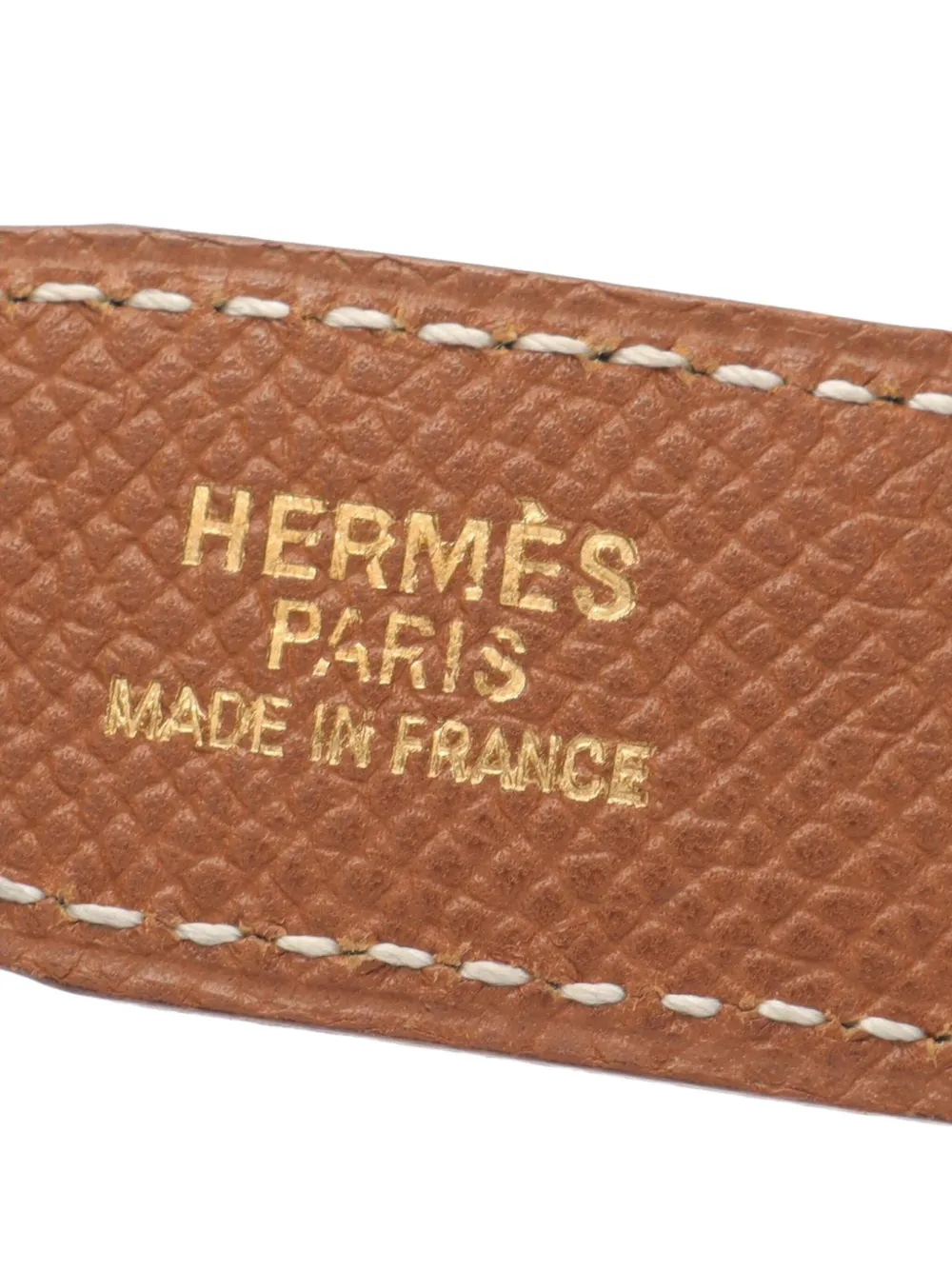 Pre-owned Hermes 1997 Epsom Constance H Reversible Belt In Brown