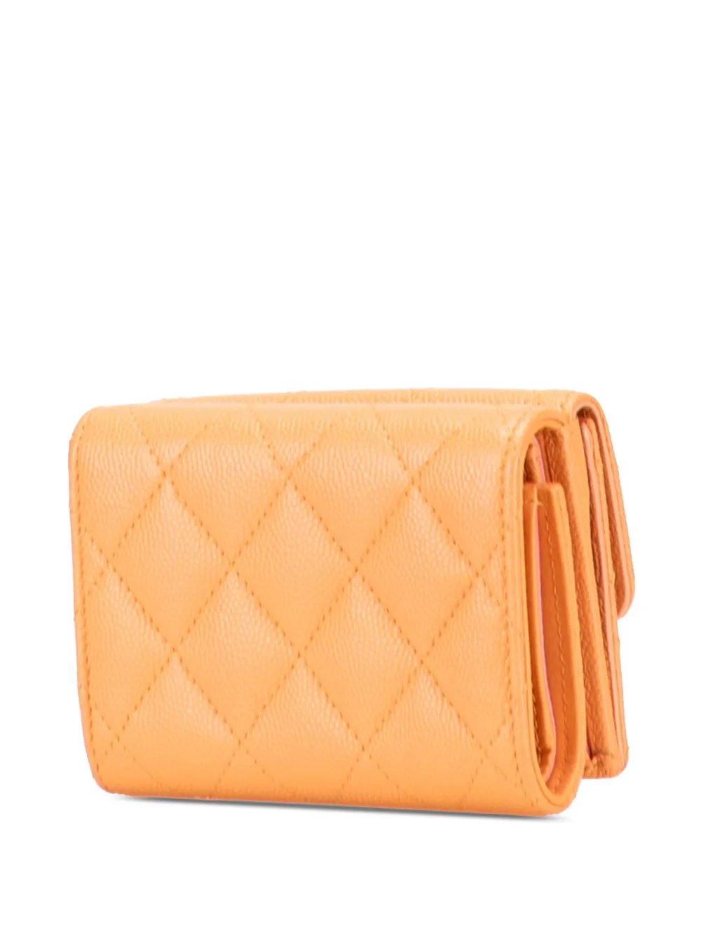 CHANEL Pre-Owned 2021-2025 Quilted Caviar 19 Compact Flap Wallet small wallets | Image 2