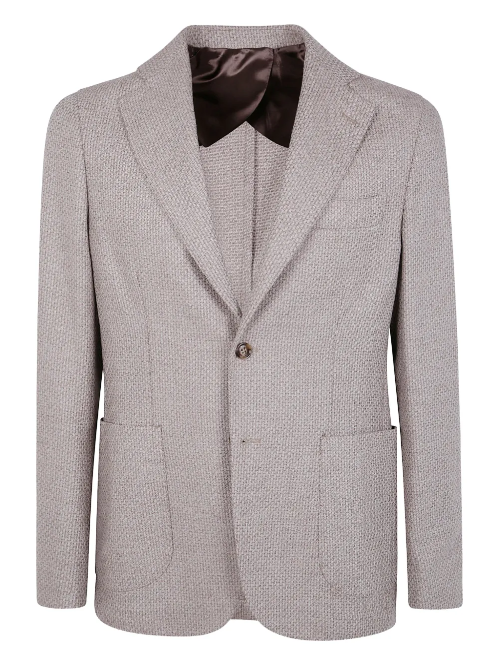 Barba Bactive Mono textured blazer | Neutrals | Image 1