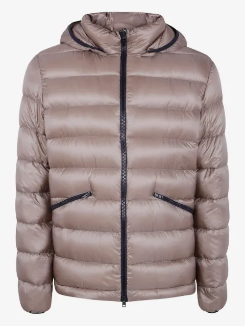 Herno hooded zip padded jacket