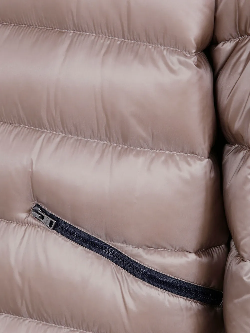 Herno Gewatteerd jack met capuchon en rits Grijs