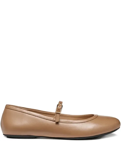 Geox buckle-fastening leather ballet flats