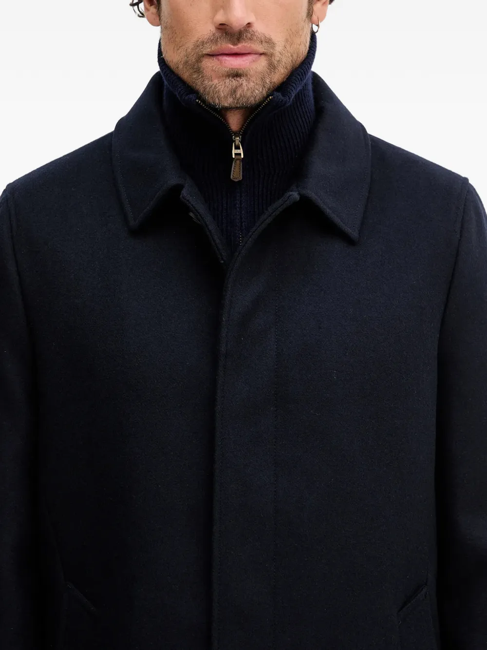 Geox single-breasted coat Blauw