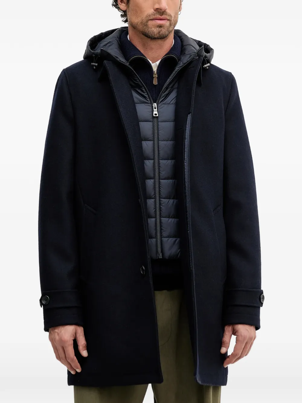 Geox single-breasted coat | bleu | Image 1