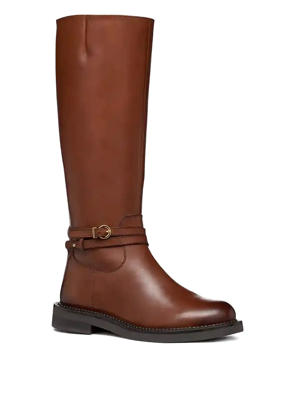 Geox 35mm Serilda buckled knee-high boots Bruin