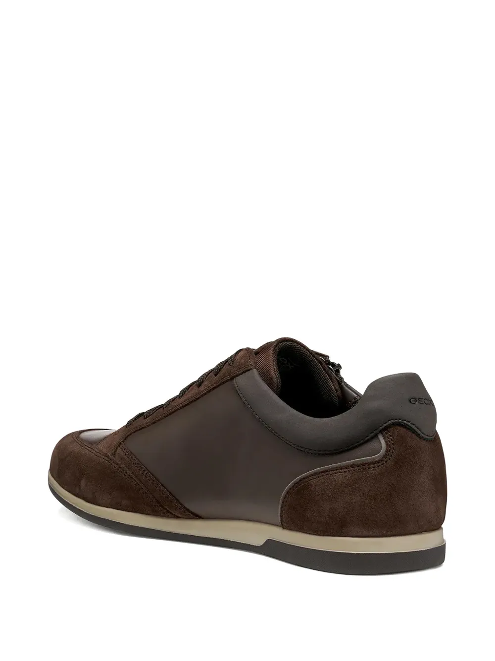 Geox Zip-detail Sneakers In Brown