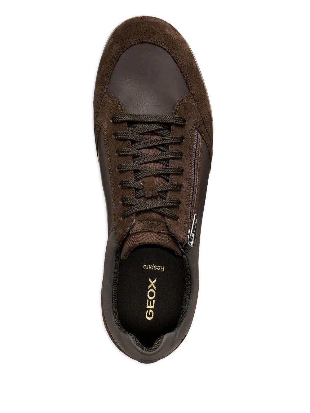 Geox Sneakers met ritsdetail Bruin