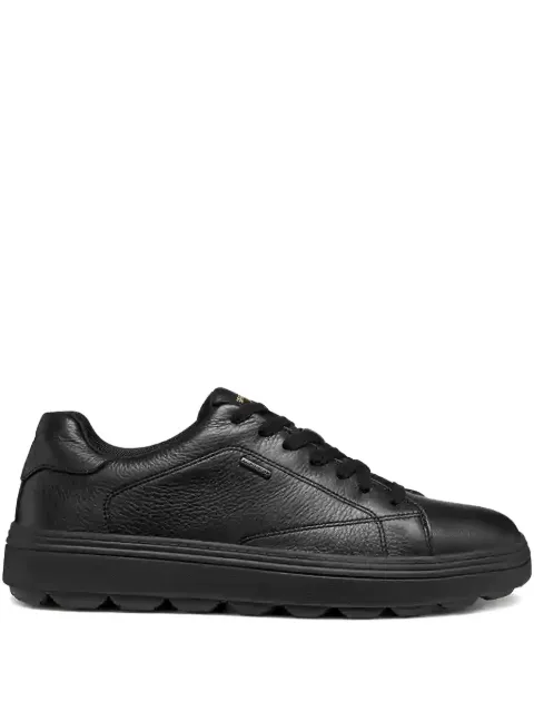 Geox leather logo-plaque sneakers