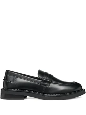 Geox ステッチディテール ローファー | ブラック | FARFETCH JP