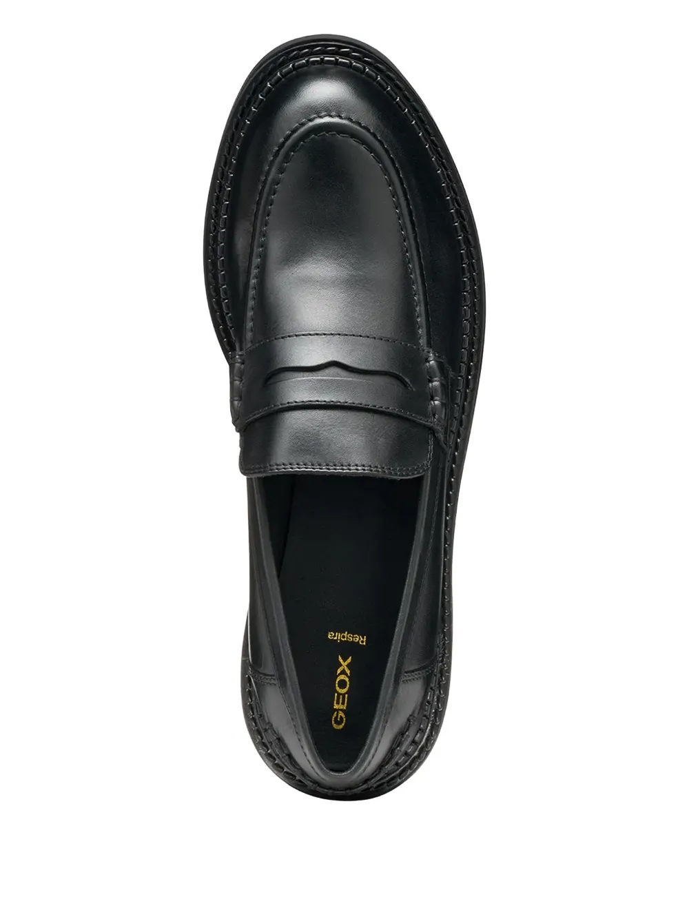 Geox Penny-slot Loafers In Black