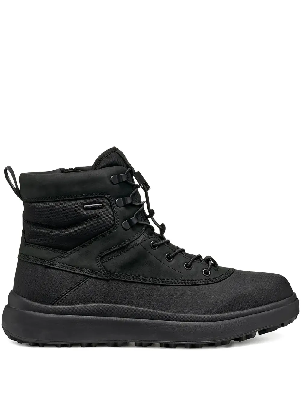 Geox padded lace-up boots Zwart
