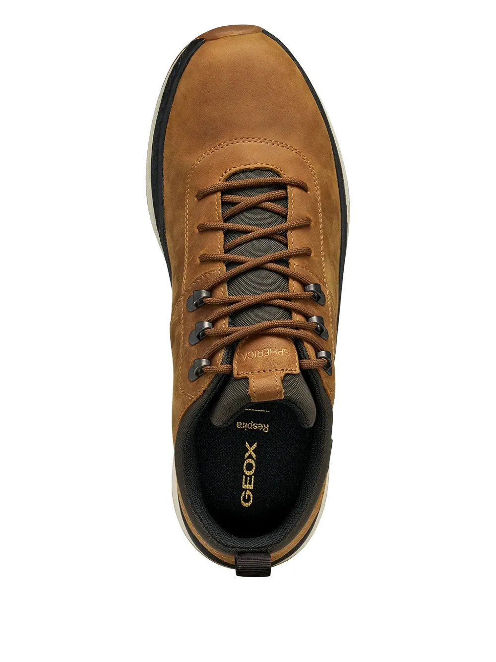 Geox Spherica Actif X2 sneakers met veters Bruin