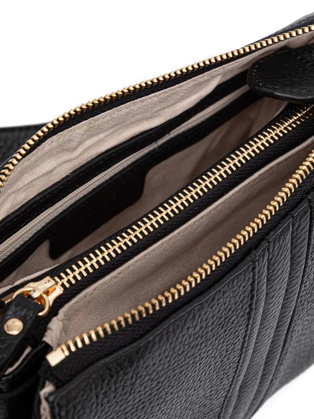 Geox Mini Clarissy Leather Cross Body Bag In Black