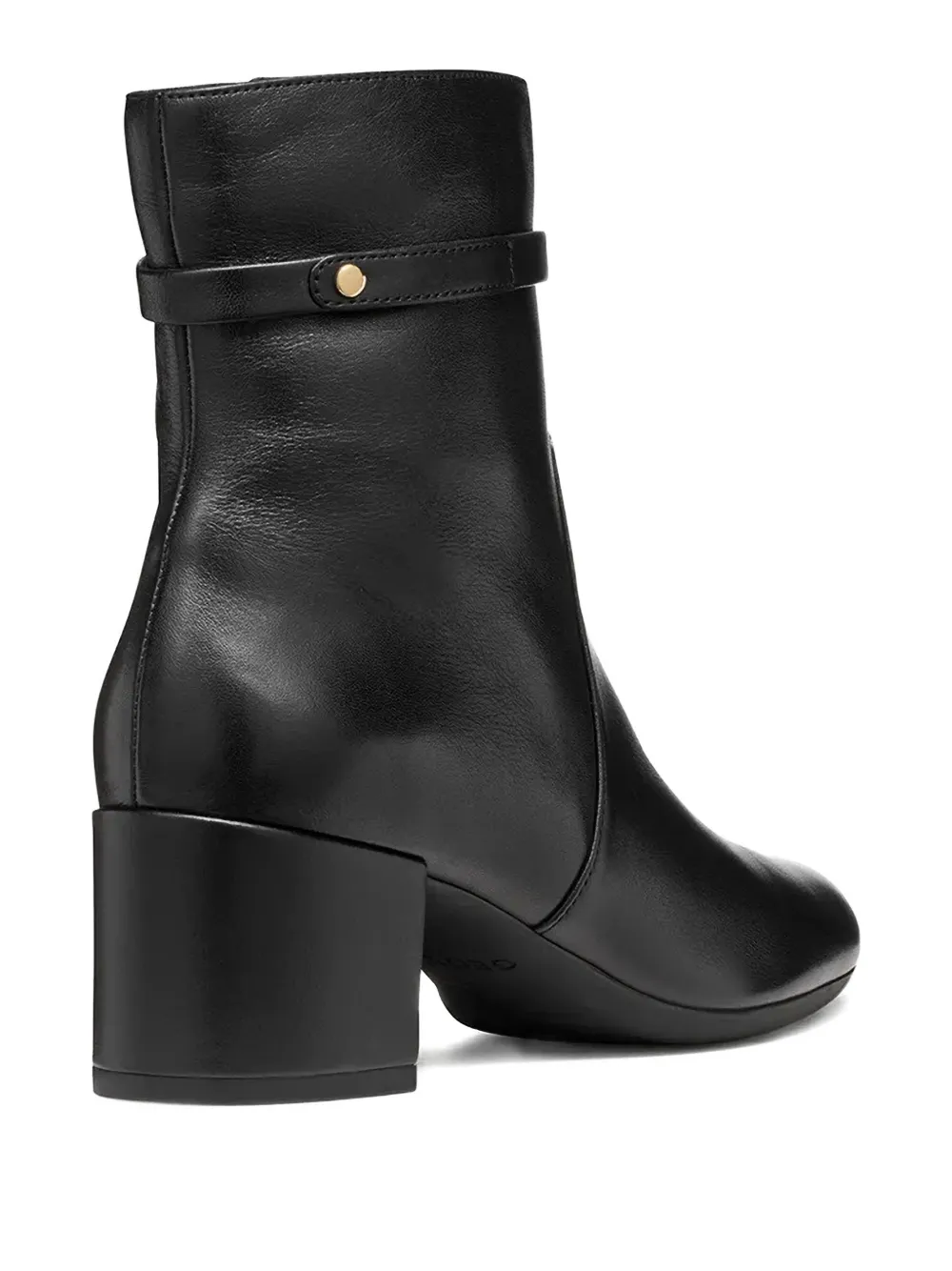 Geox 60mm Eleana Leather Boots In Black