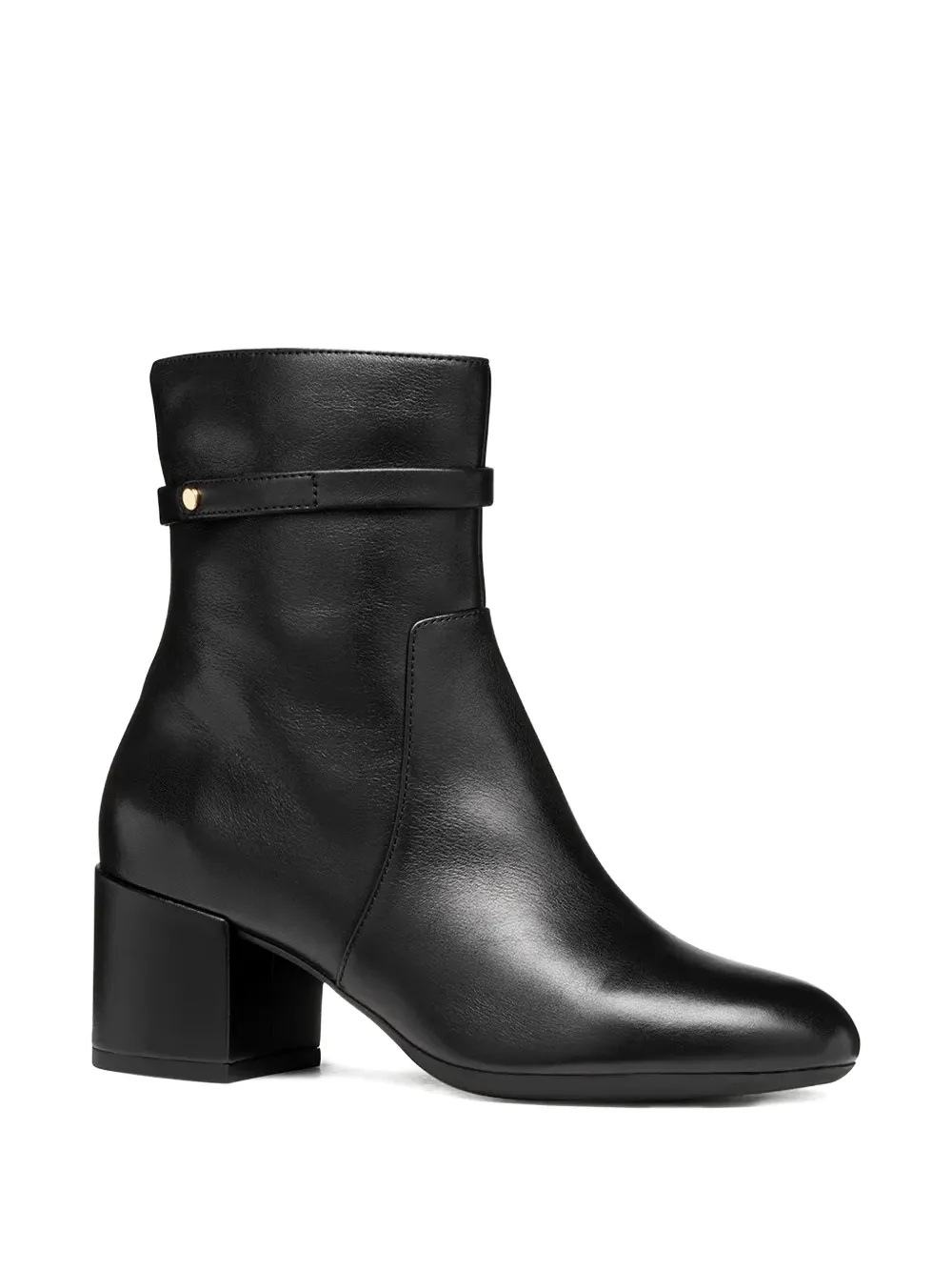 Geox 60mm Eleana Leather Boots In Black