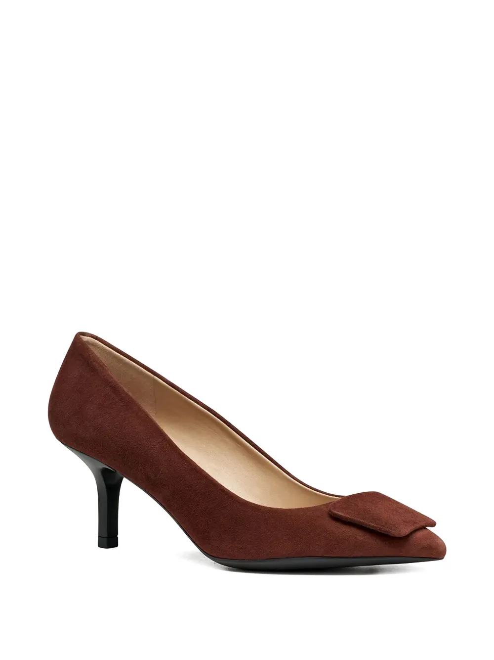 Geox 70mm Kleopy Suede Pumps In Brown