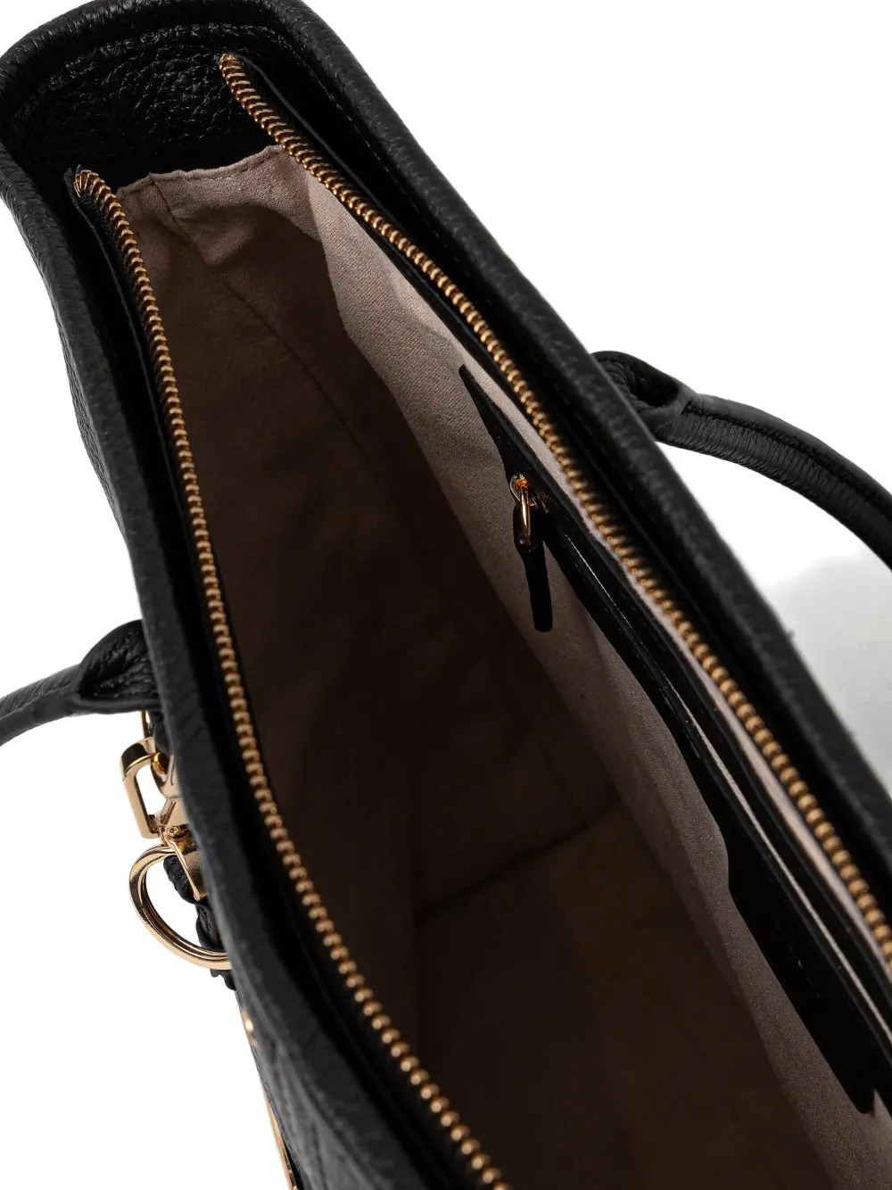 Geox Miereille Leather Tote Bag In Black