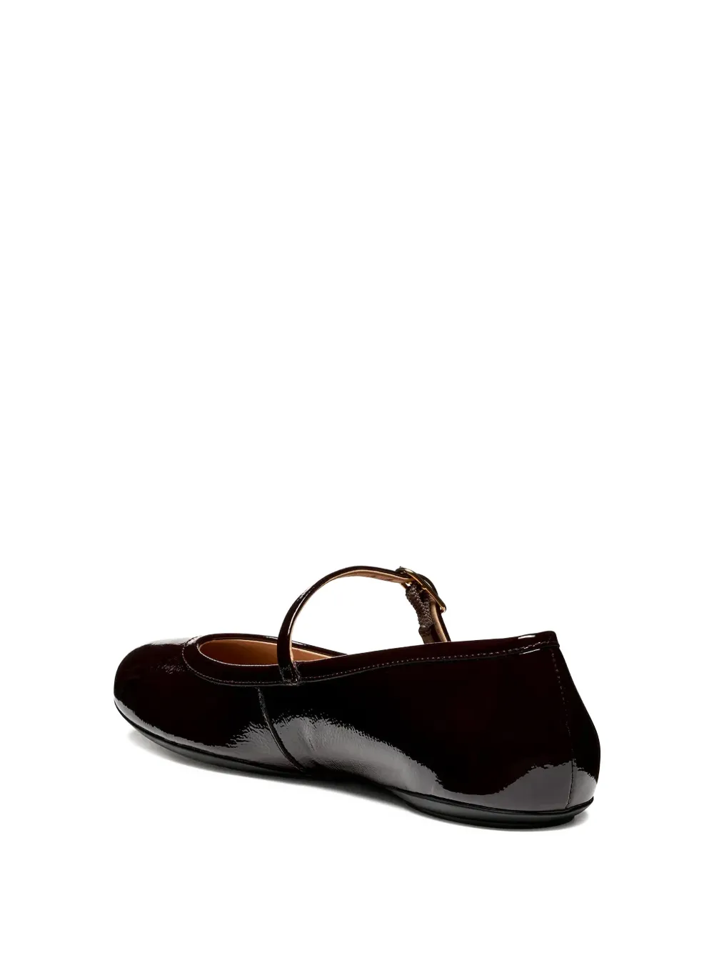 Geox Palmaria Buckle Strap Ballet Flats In Black