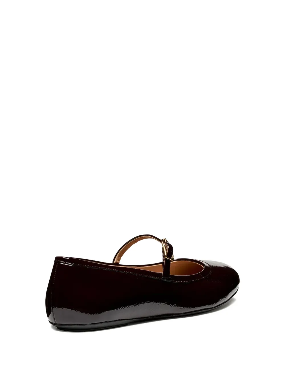 Geox Palmaria Buckle Strap Ballet Flats In Black