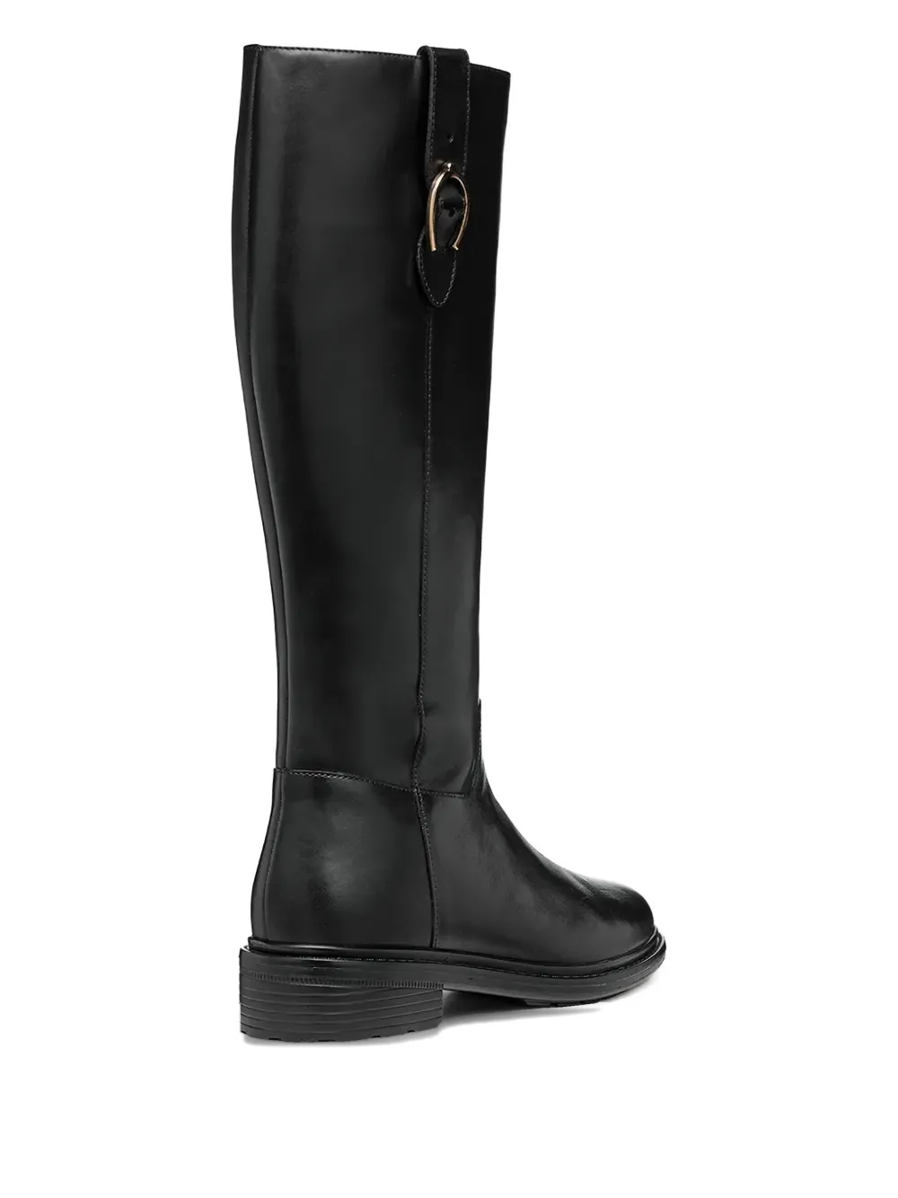 Geox 40mm Walk Pleasure buckled knee-high boots Zwart