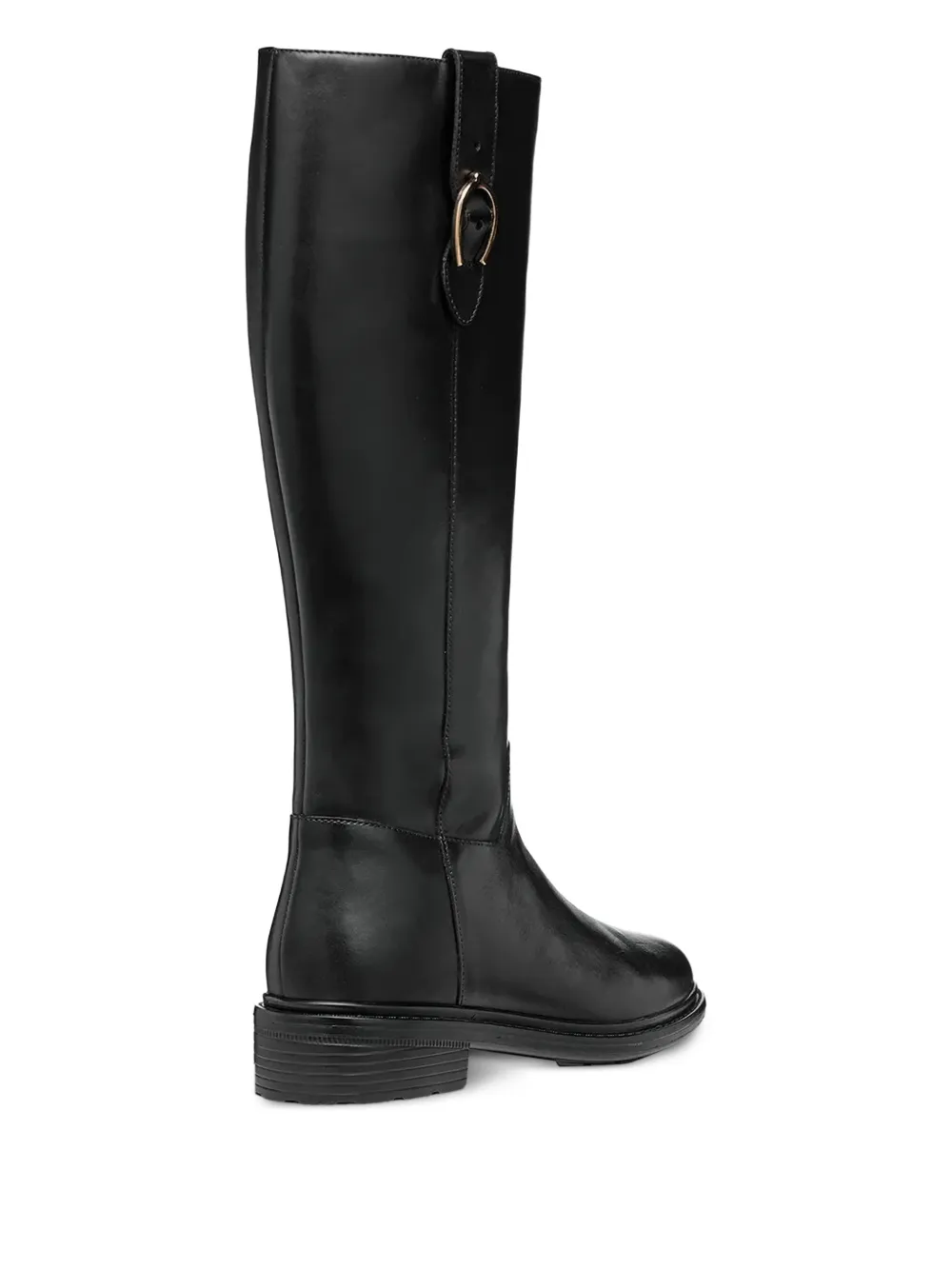 40mm Walk Pleasure Buckled Knee-High Boots