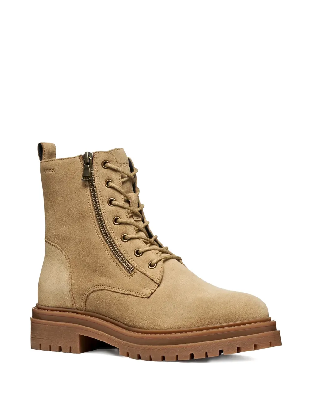 Geox Zip-up Lace-up Ankle Boots In Multi