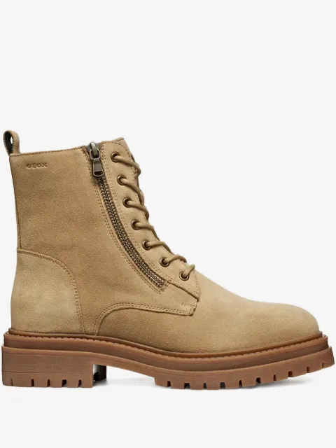 Geox zip-up lace-up ankle boots