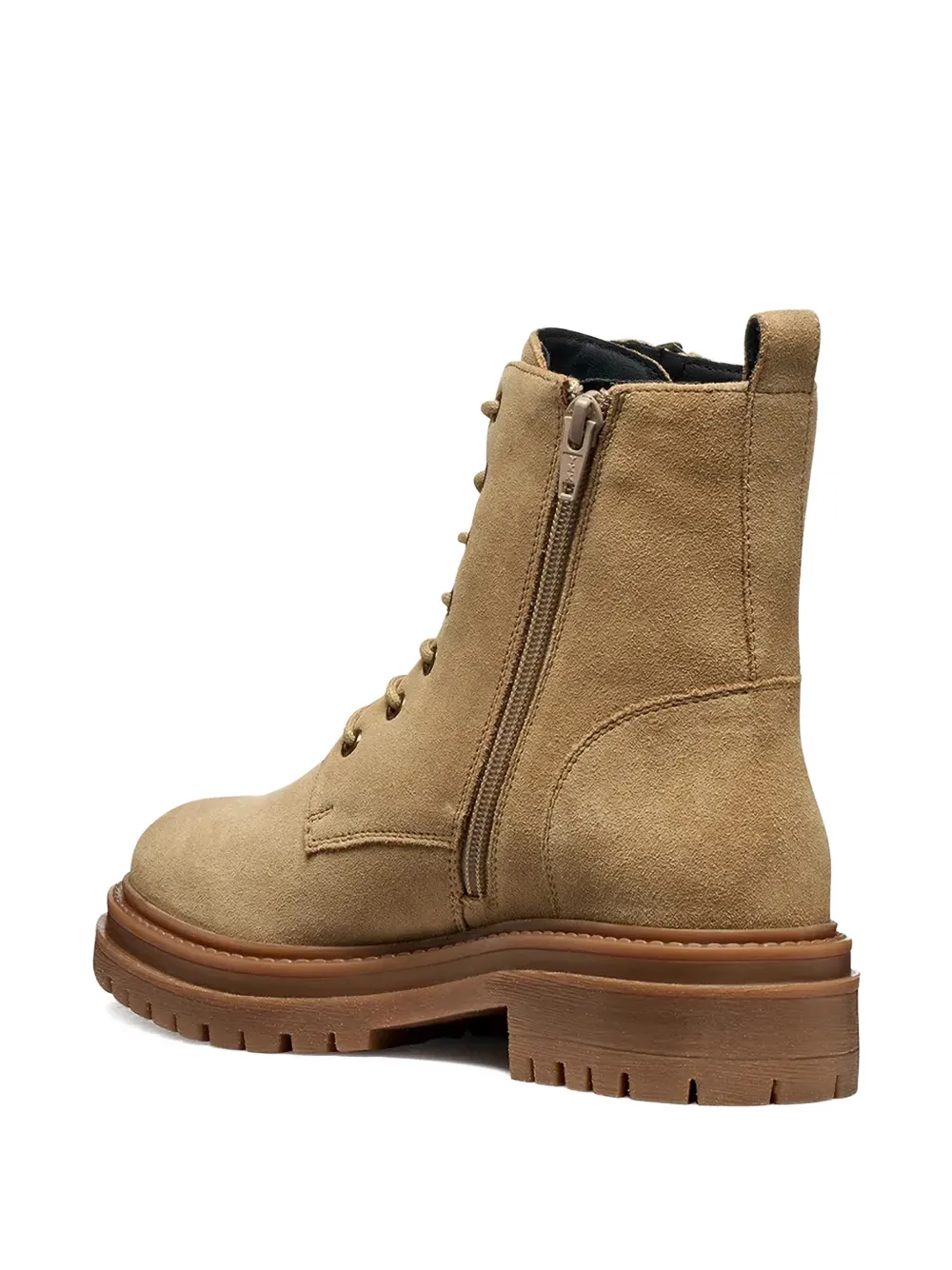 Geox Zip-up Lace-up Ankle Boots In Multi