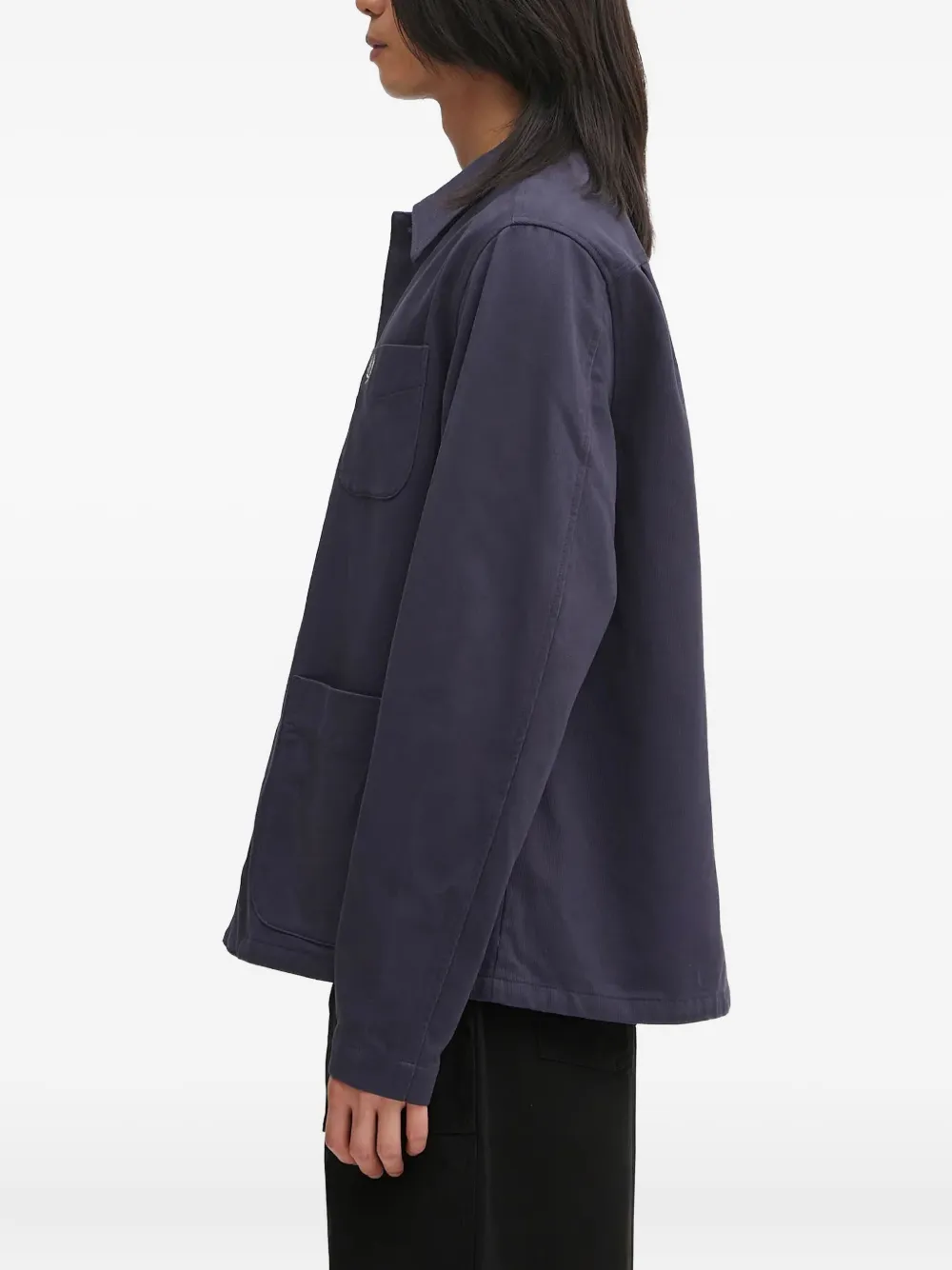 Fred Perry Overhemd met geborduurd logo - Blauw