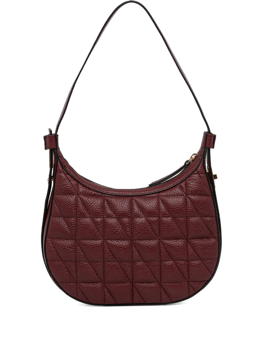 Geox Maryemy Quilted Zip Shoulder Bag In Burgundy