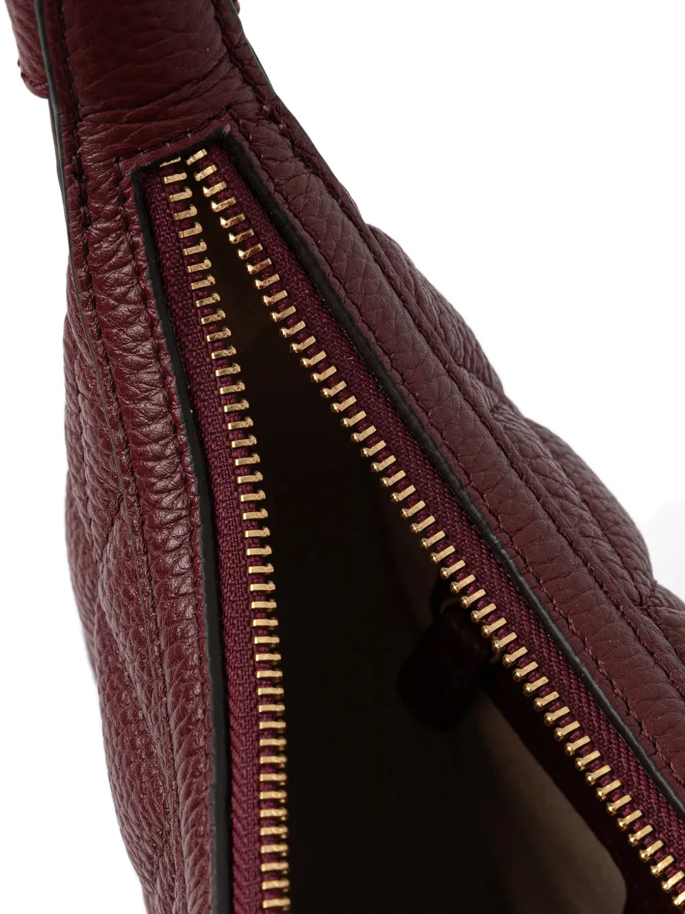 Geox Maryemy Quilted Zip Shoulder Bag In Burgundy