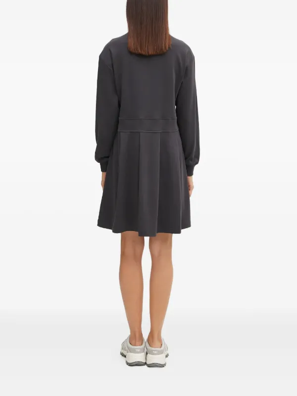 chinese dress ladies Fred Perry x Amy Winehouse Foundation Metallic Ribbed Dress - Black - Xs