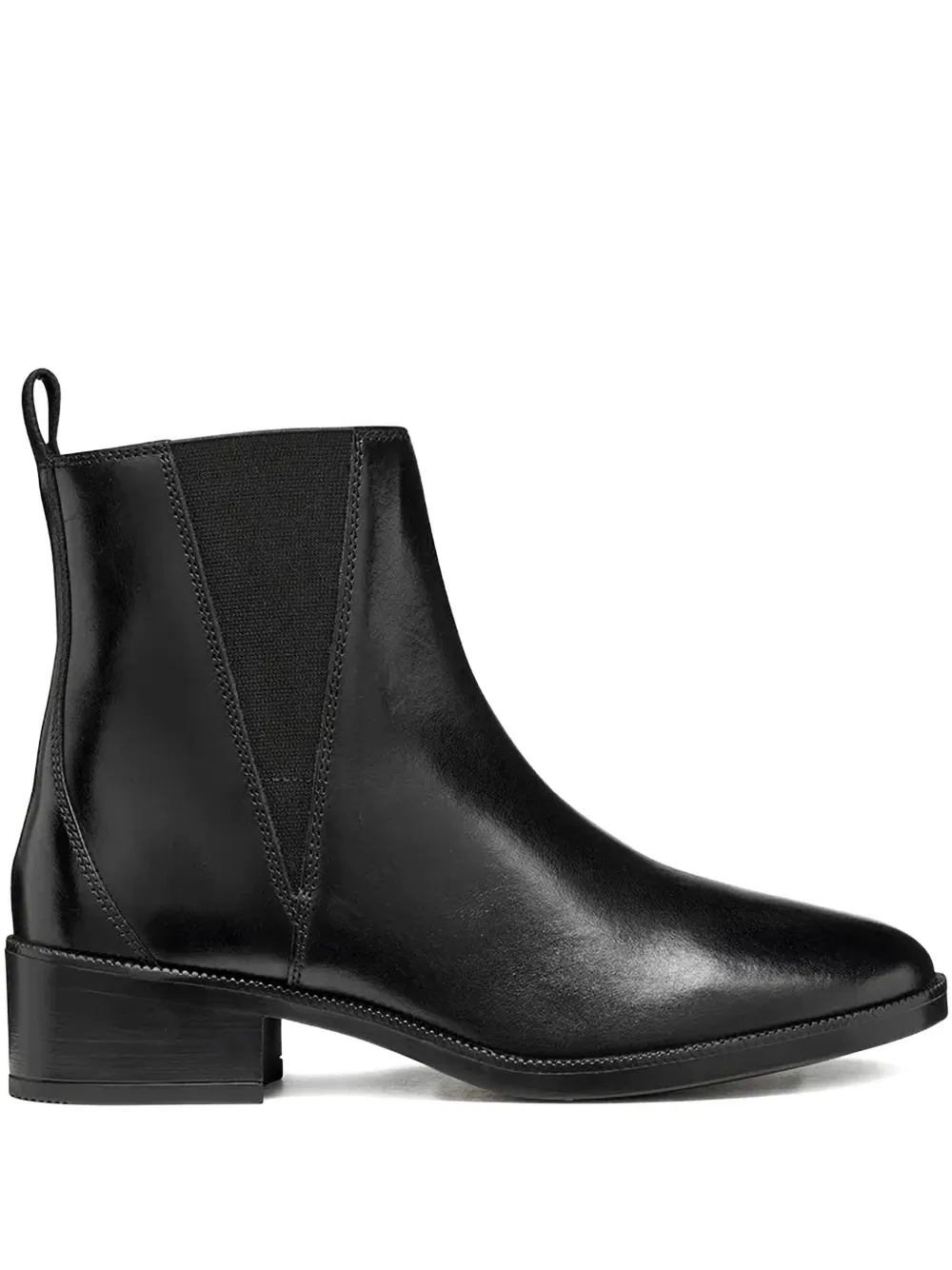 Geox 45mm Camexia Elasticated Chelsea Boots In Black