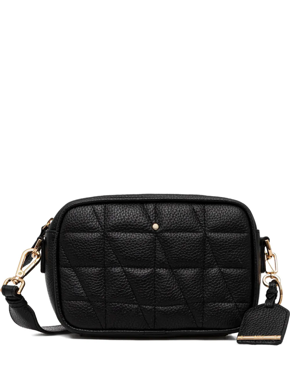 Geox Narcisia Quilted Cross Body Bag In Black