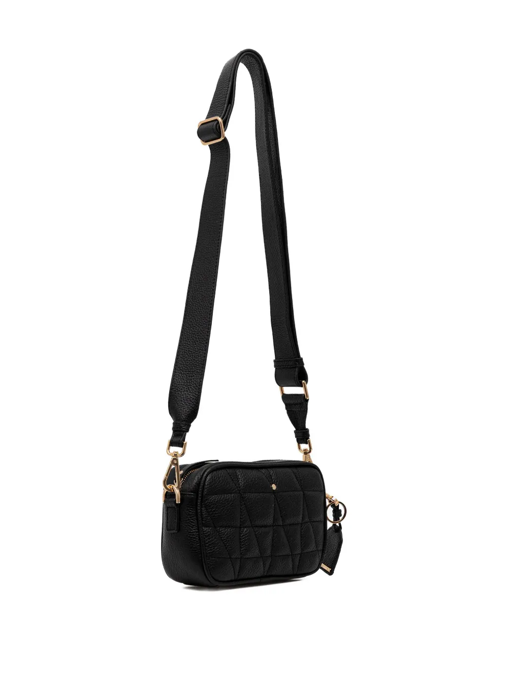 Geox Narcisia Quilted Cross Body Bag In Black