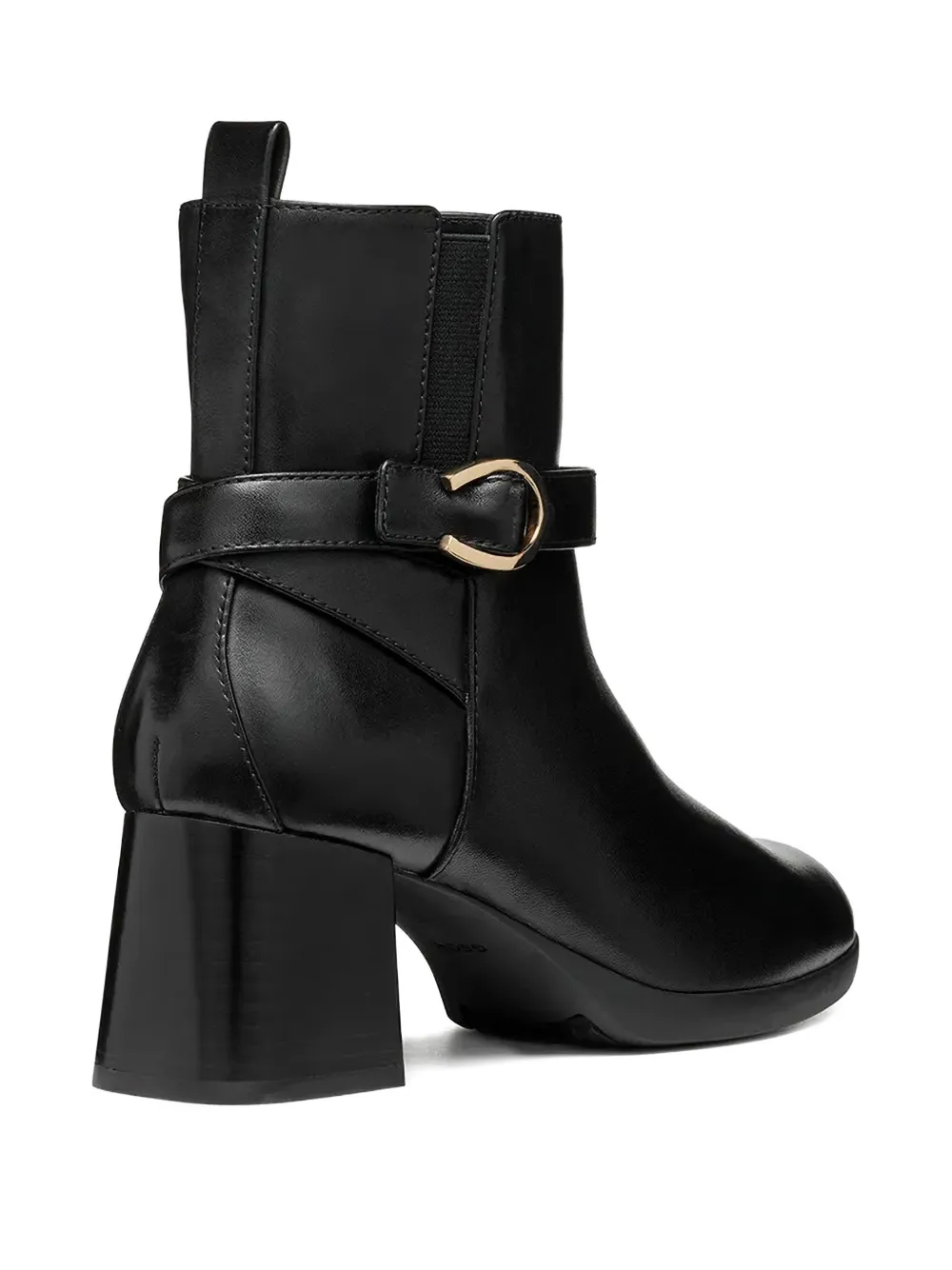 Geox 60mm Buckle-strap Boots In Black