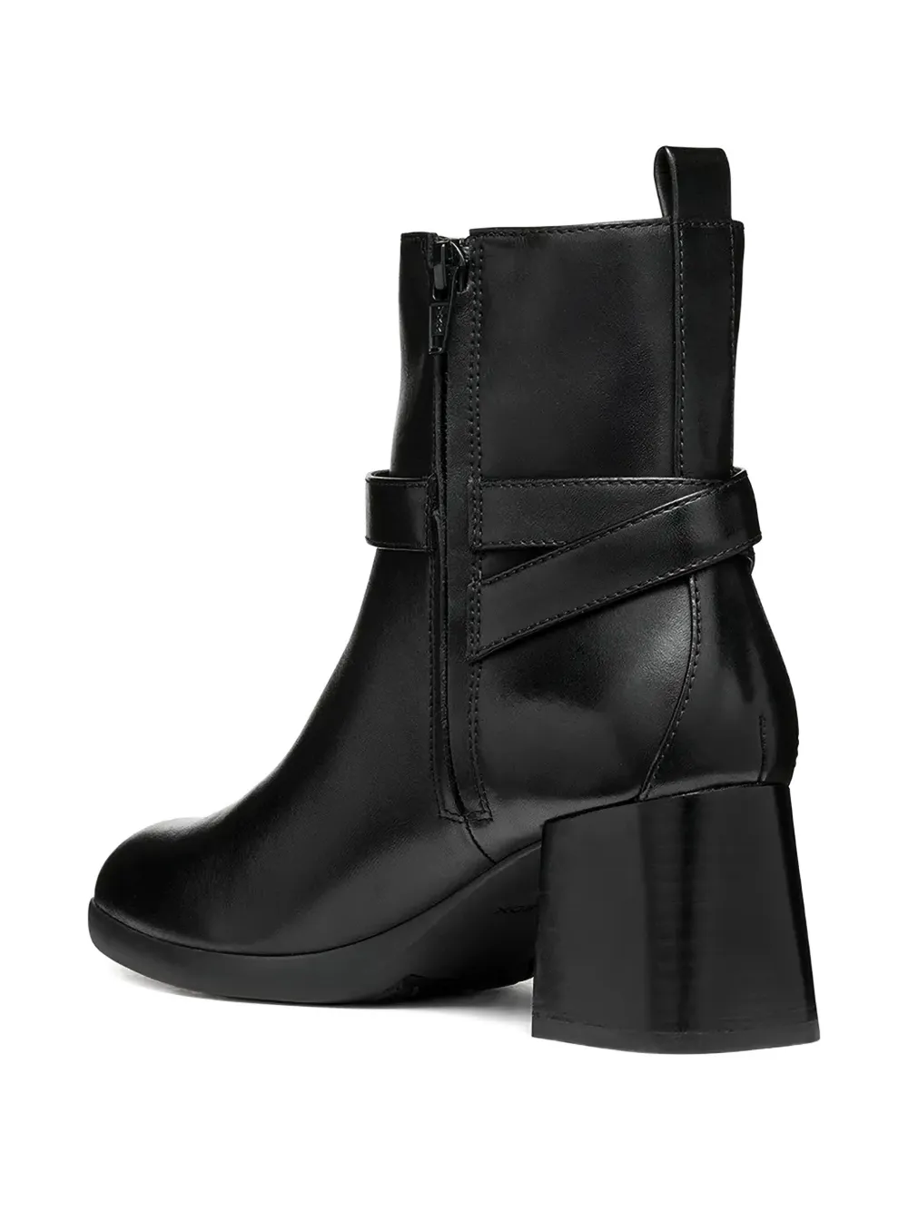 Geox 60mm Buckle-strap Boots In Black